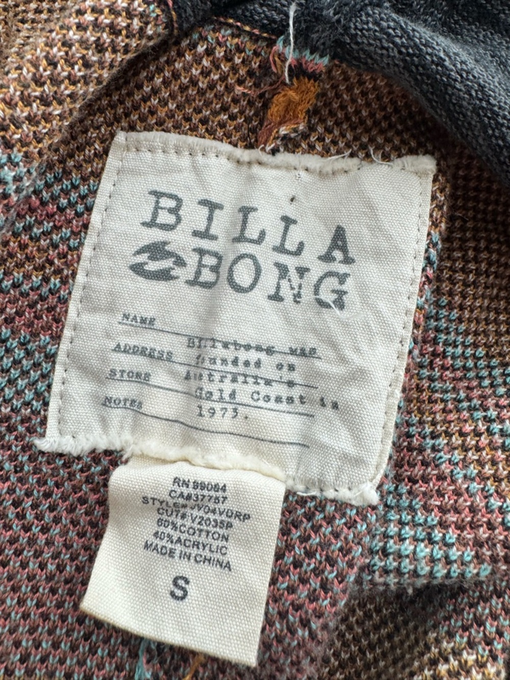 Billabong Dreamchaser Aztec Southwest Cardigan Fringe Open
Front Boho Festival S - Picture 3 of 6